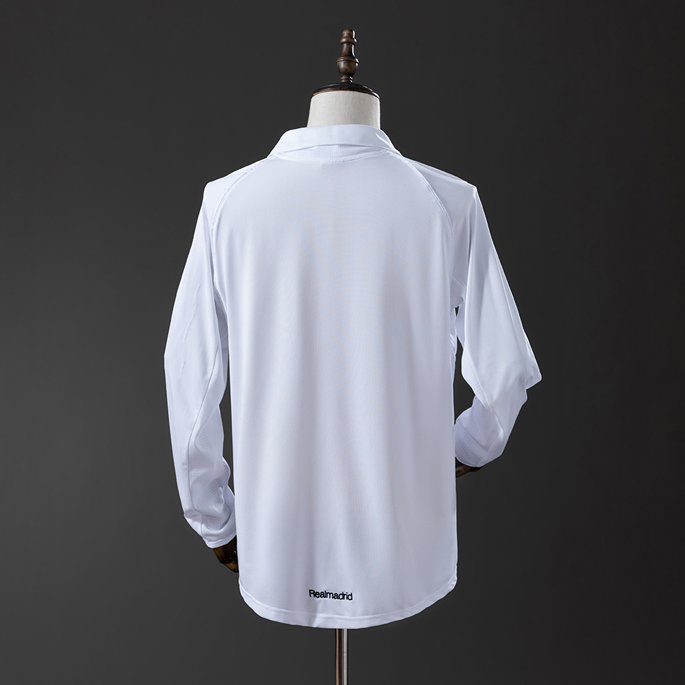 Real Madrid 05/06 Home Long Sleeve Retro Jersey Foto 2