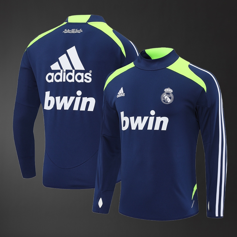 Real Madrid 12/13 Adult Retro Biue Training Tracksuits