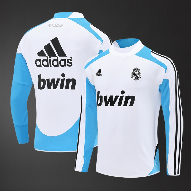 Real Madrid 12/13 Adult Retro White Training Tracksuits