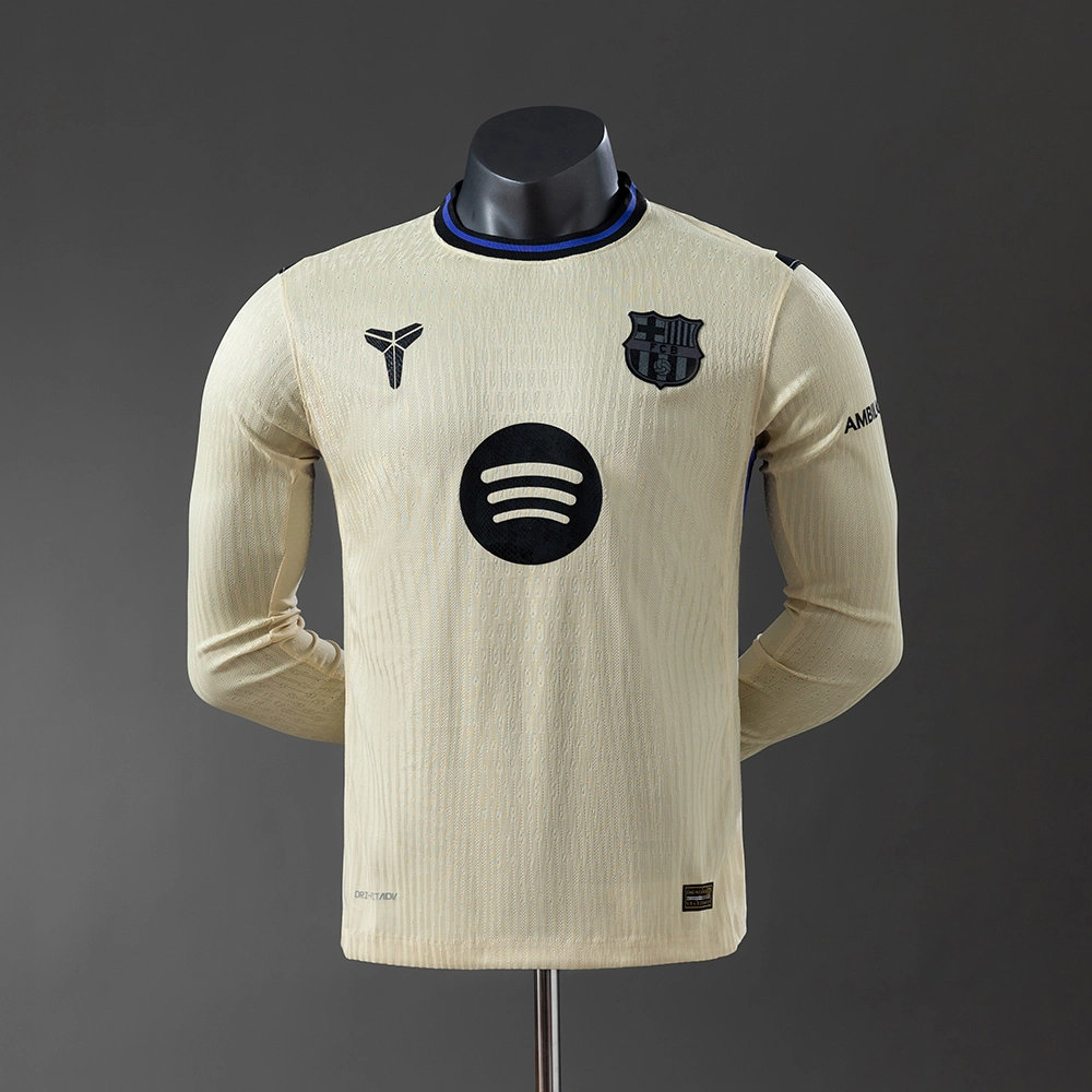 Barcelona 25/26 Player Version Away Long Sleeve Jersey