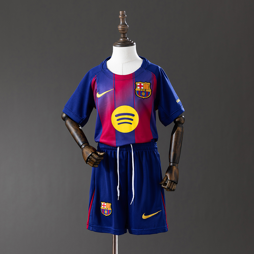 Barcelona 25/26 Home Full kids kit Jersey