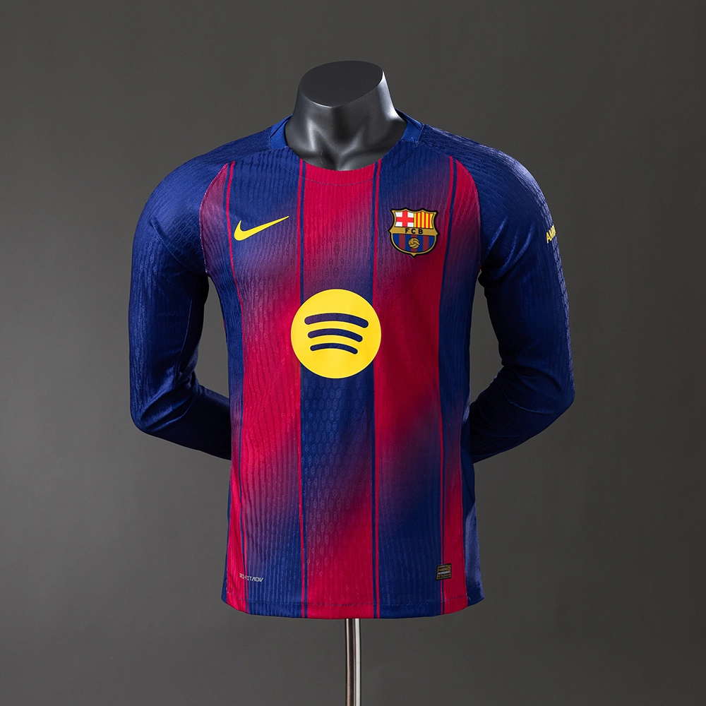 Barcelona 25/26 Home Long Sleeve Player Version Jersey