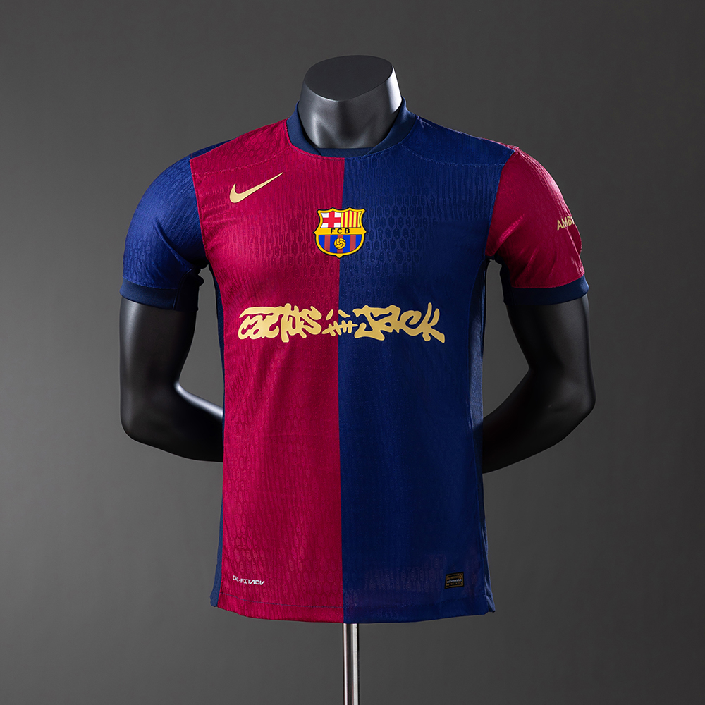 Barcelona 24/25 Home x Travis Scott Player Version Jersey