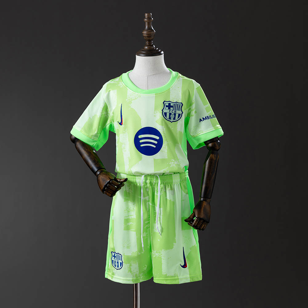 Barcelona 24/25 Third Away Full kids kit Jersey