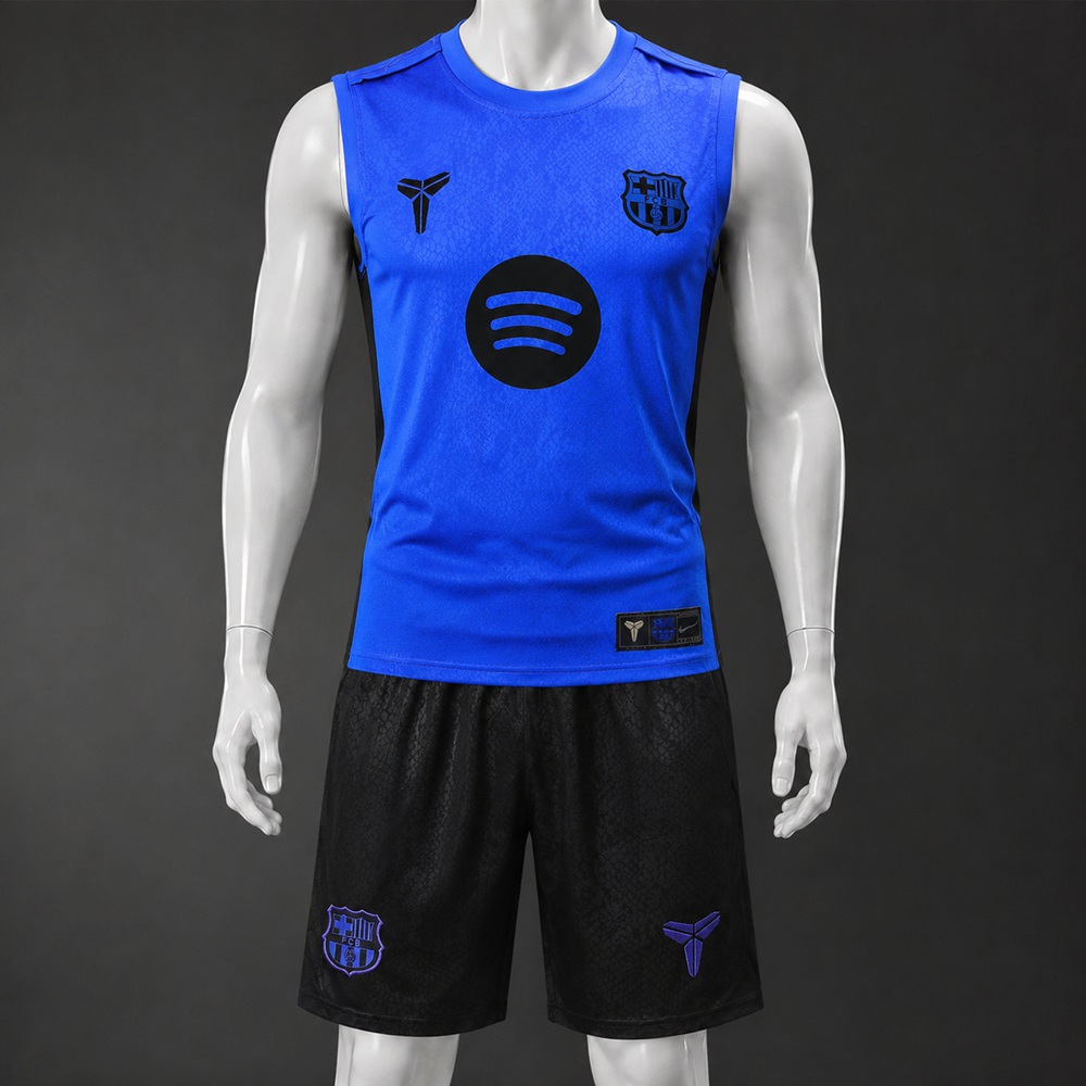 Barcelona 25/26 Blue Black Training Vest kit