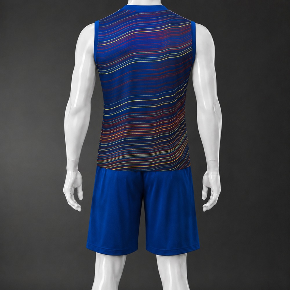 Barcelona 25/26 Multicolor Stripe Blue Training Vest kit Foto 2