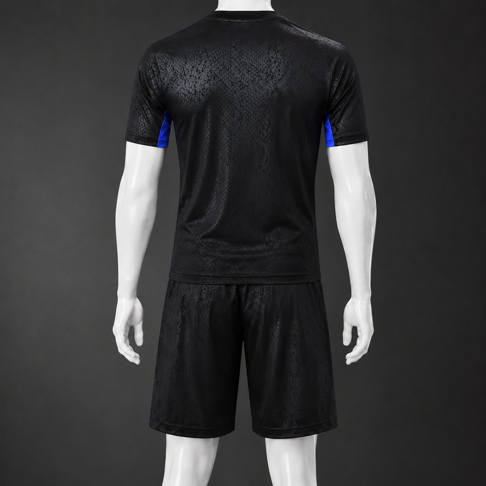 Barcelona 25/26 Black Purple Short Sleeve Short Set Foto 2