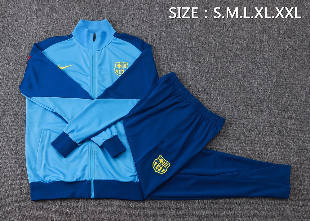 Barcelona 25/26 Light Blue Football Jacket Kit Set Foto 2