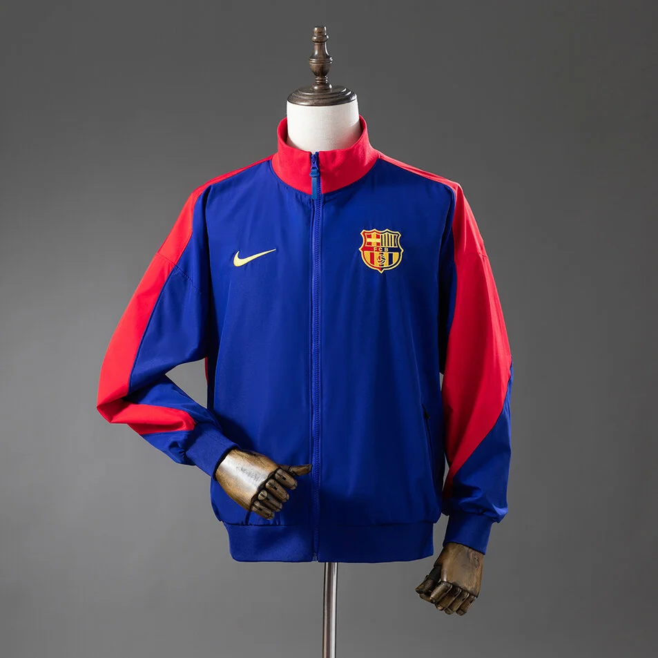 Barcelona Windbreaker Navy Blue & Orange