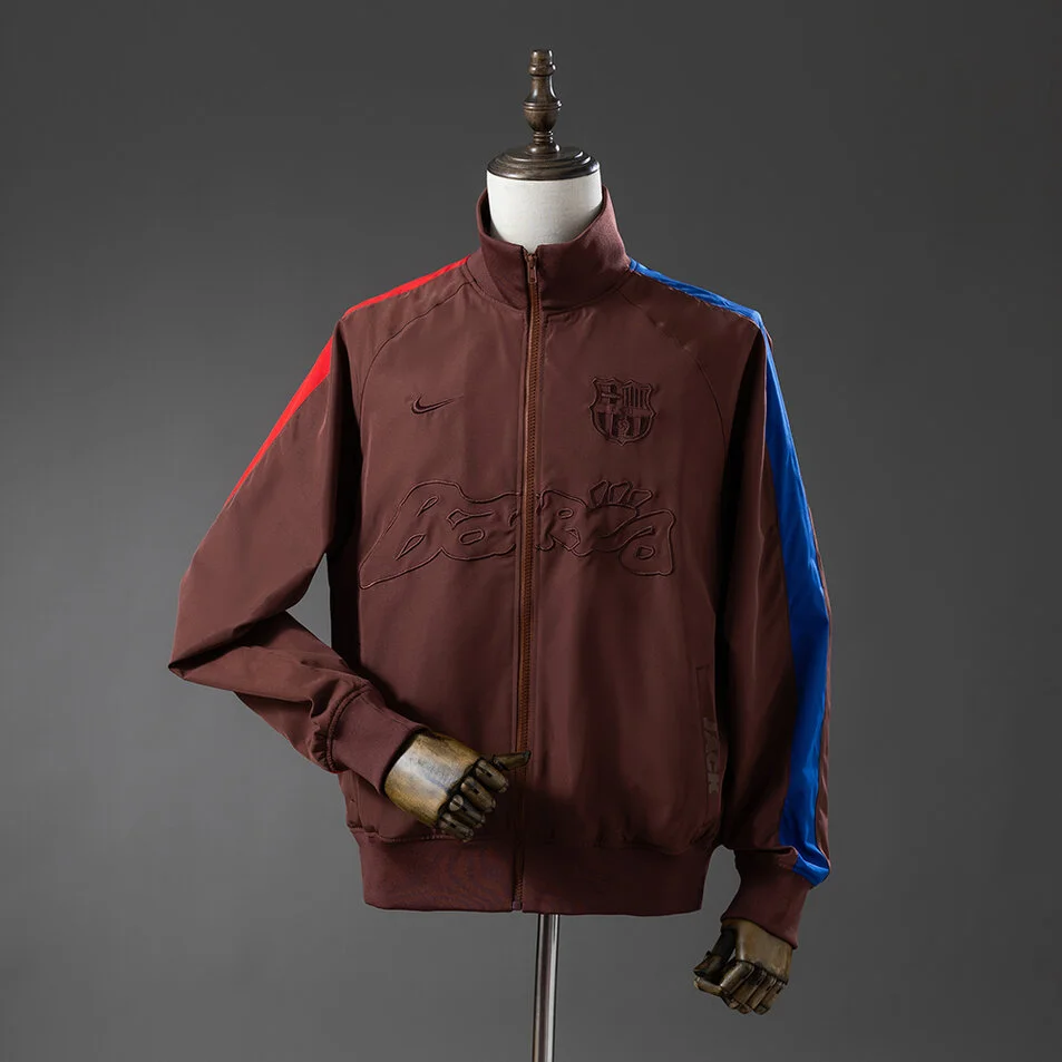 Barcelona x Travis Scott Windbreaker Brown