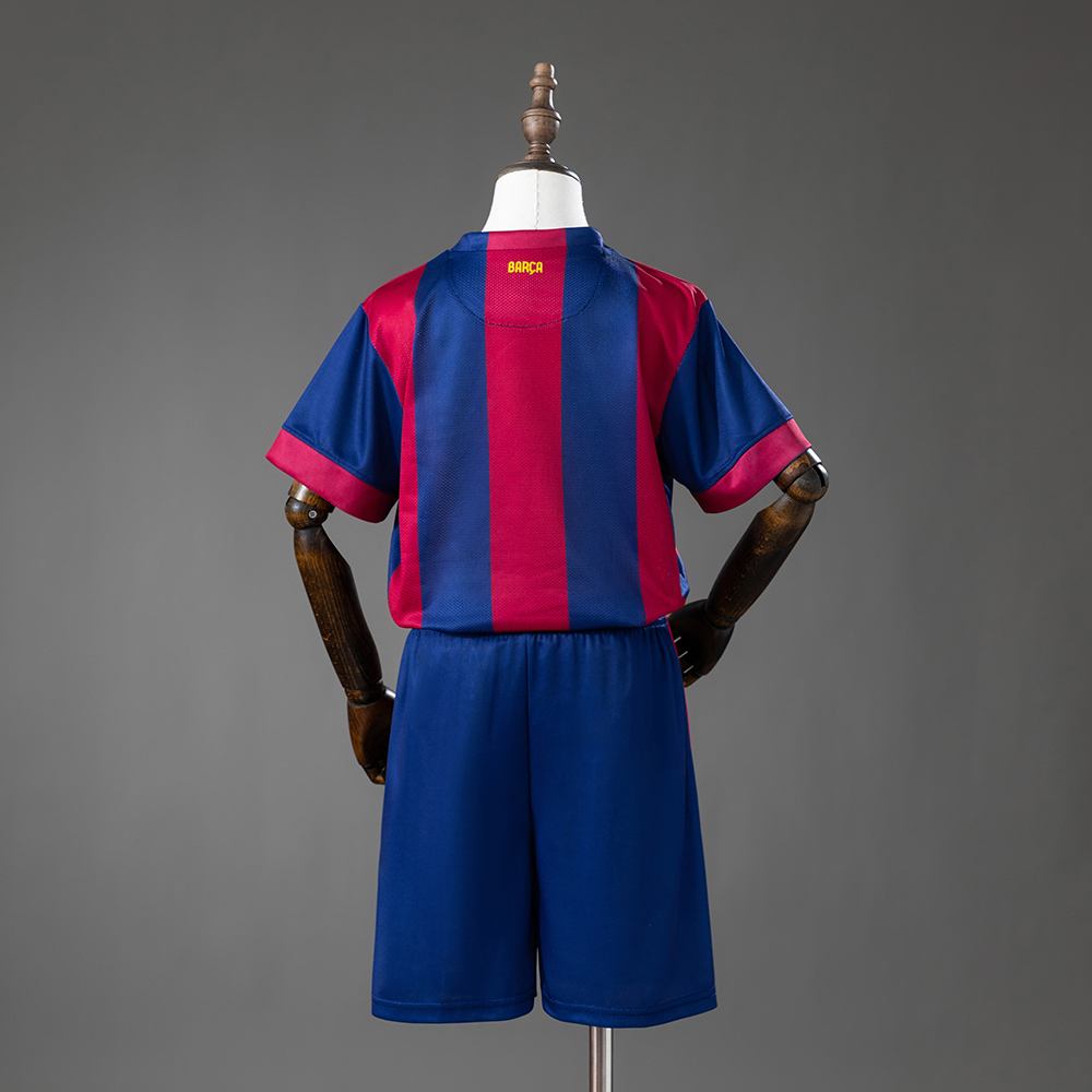 Barcelona 14/15 Home Retro Kids Kit Jersey Foto 2