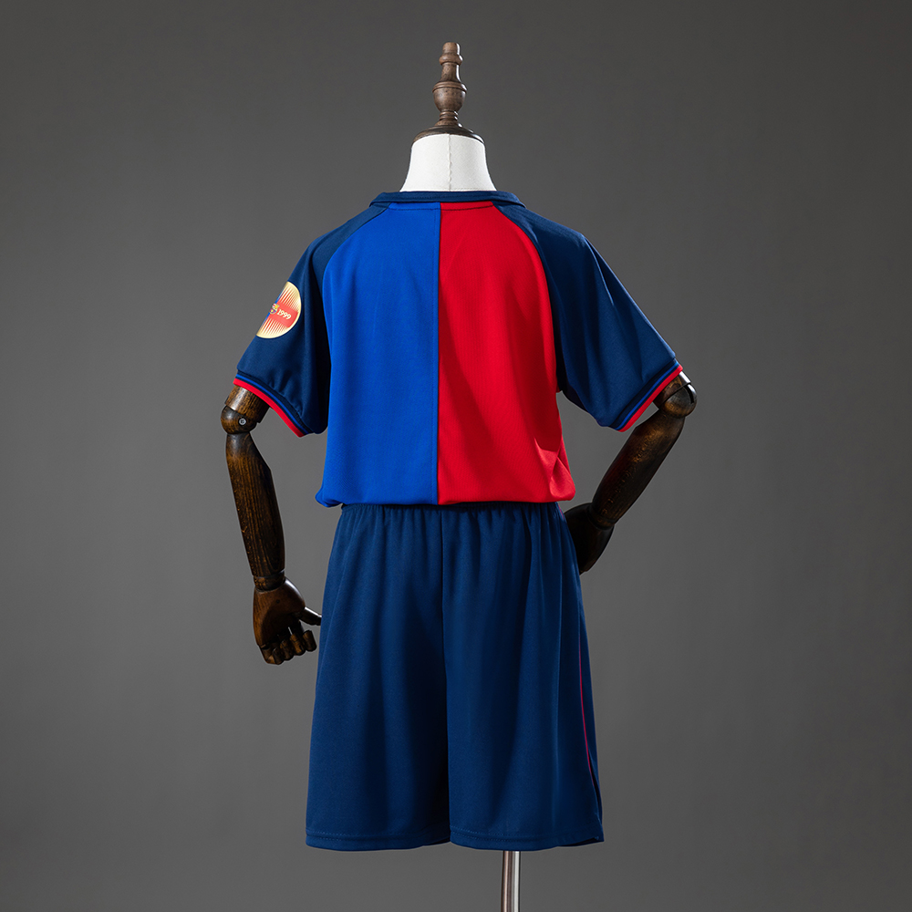Barcelona 100th Anniversary Retro Kids Kit Jersey Foto 2