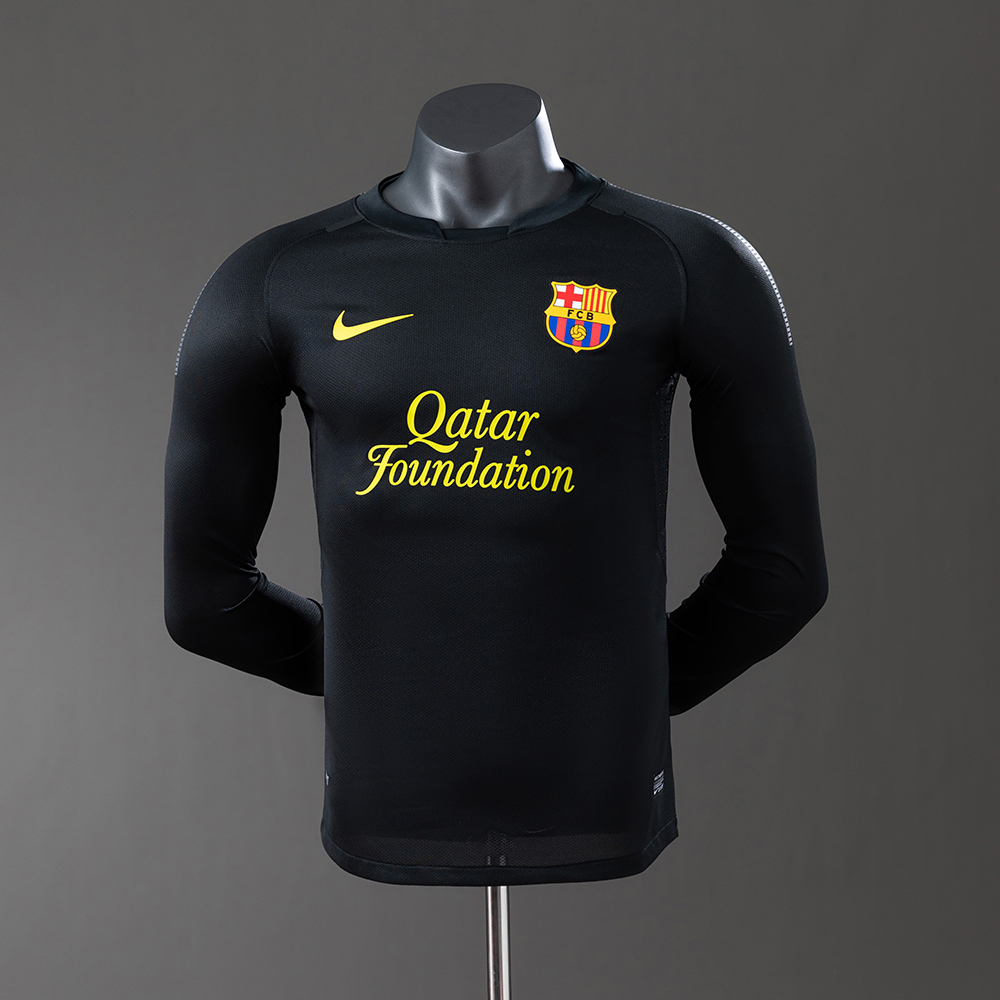 Barcelona 11/12 Away Long Sleeve Player Version Retro Jersey