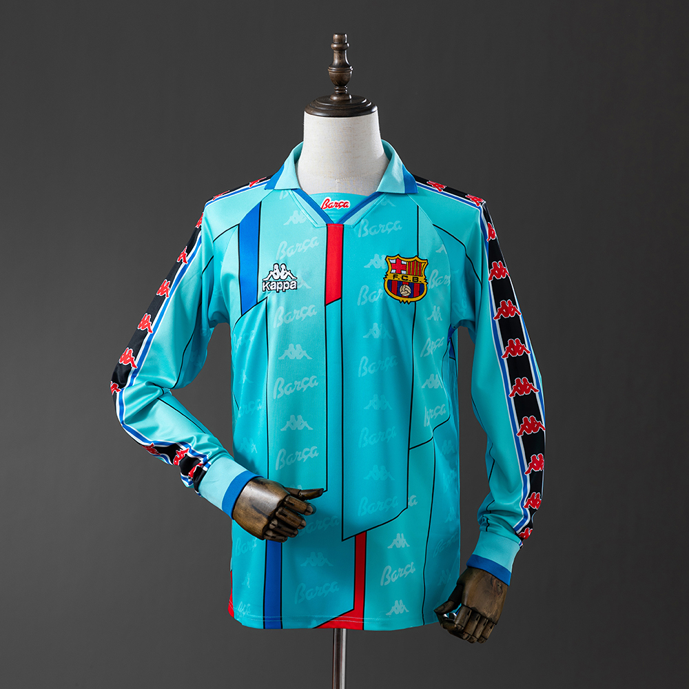 Barcelona 96/97 Away Long Sleeve Retro Jersey