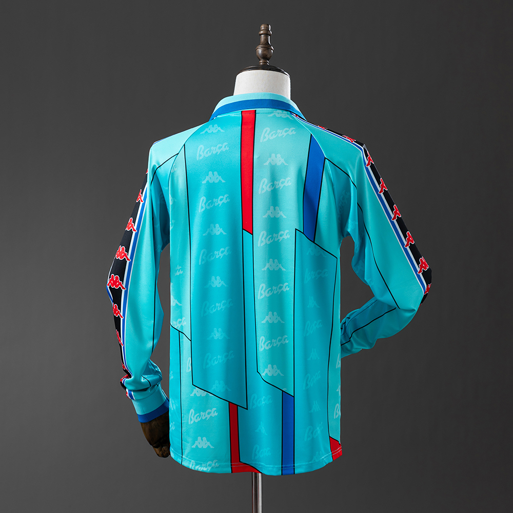 Barcelona 96/97 Away Long Sleeve Retro Jersey Foto 2