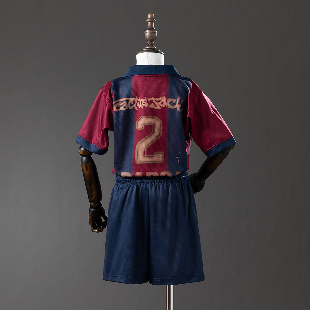 Barcelona X TRAVIS SCOTT 25/26 Full kids kit Jersey Foto 2