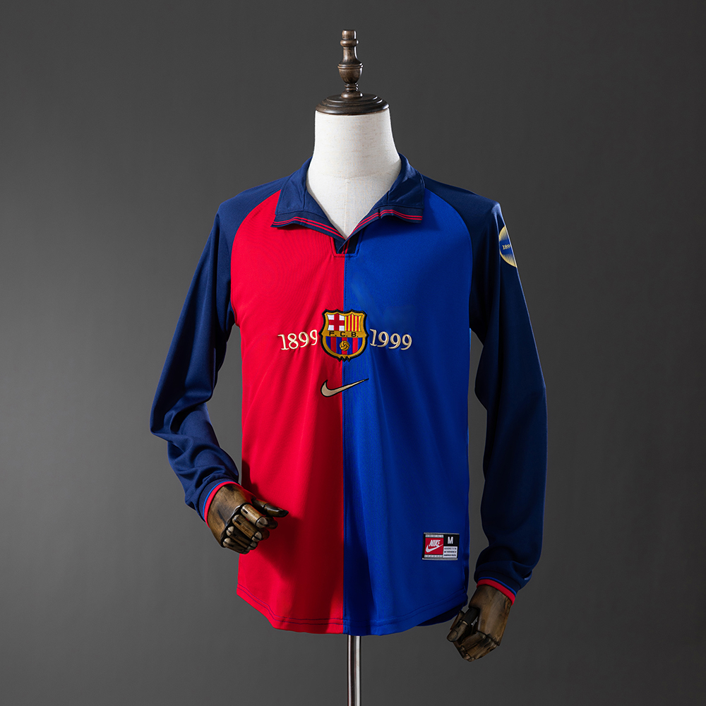 Barcelona 99/00 Home Retro Long Sleeve Jersey