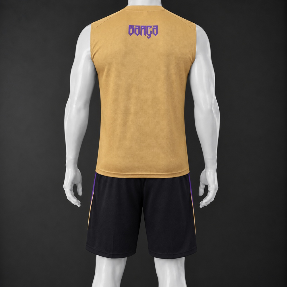 Barcelona 26/27 Gold Black Training Vest Kit Foto 2