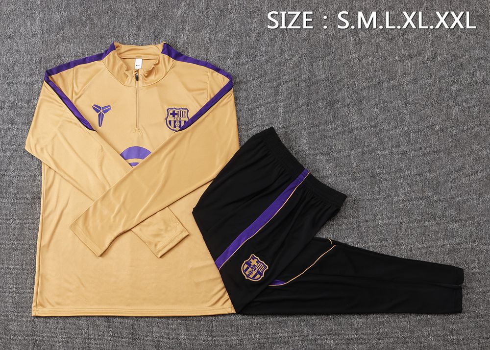 Barcelona 26/27 Gold Black Long Sleeved Training Kit Foto 2