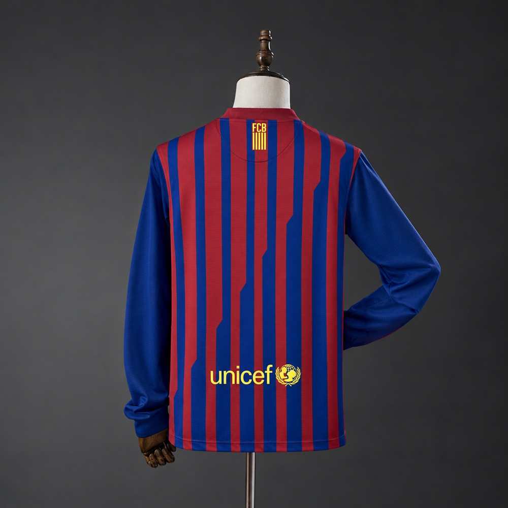 Barcelona 11/12 Home Long Sleeves Retro Jersey Foto 2