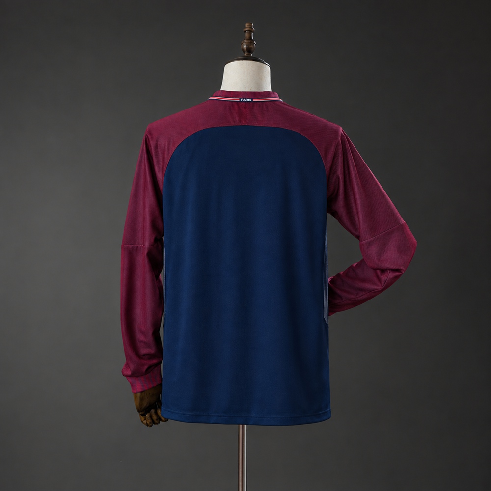 PSG 17/18 Home Long-Sleeves Retro Jersey Foto 2