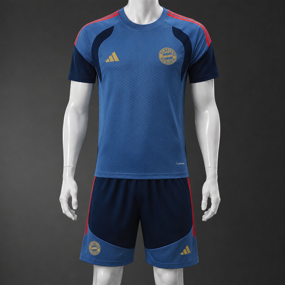 Bayern Munich 26/27 Blue Navy Short Sleeve Short Set