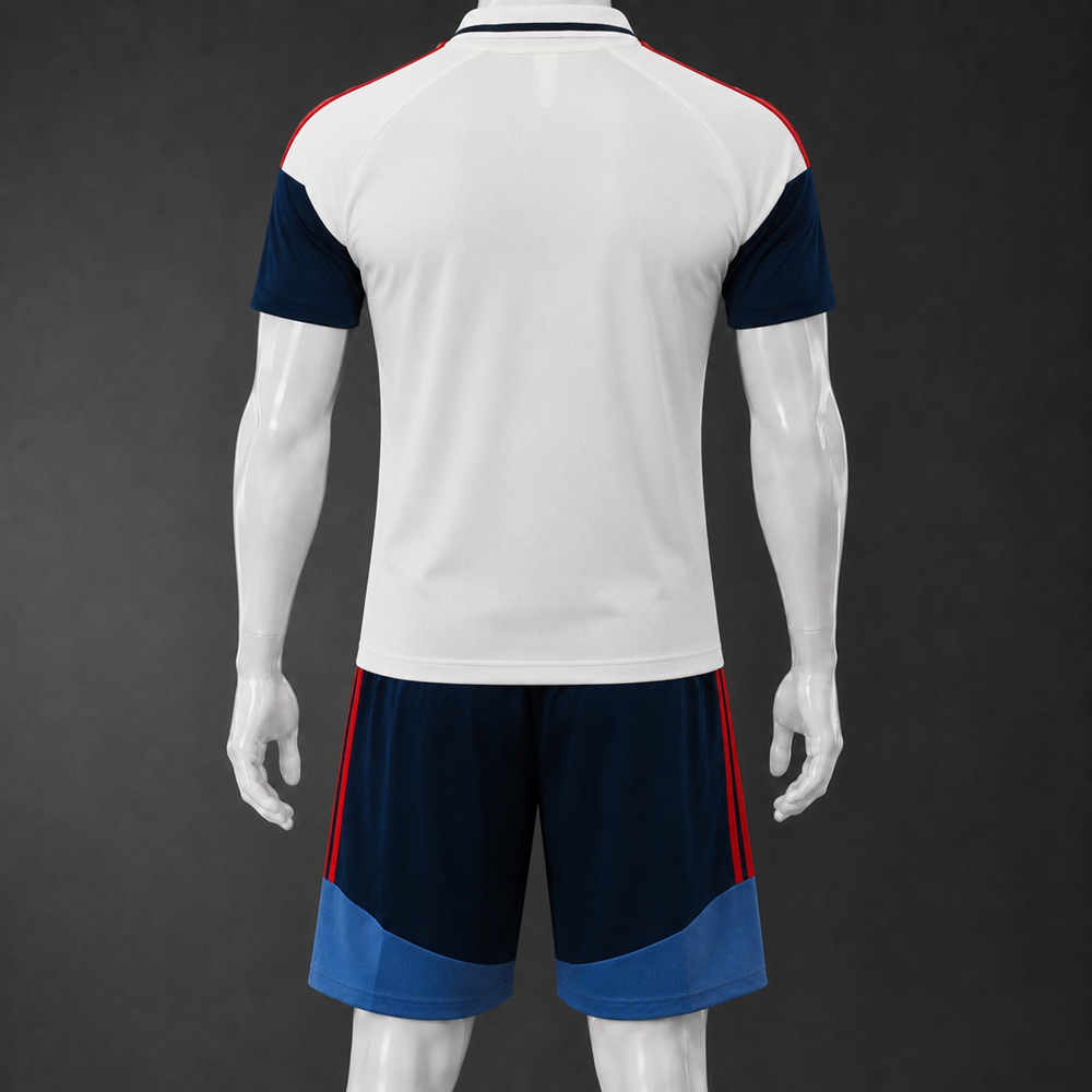 Bayern Munich 26/27 White Navy Polo Short Sleeve Short Set Foto 2