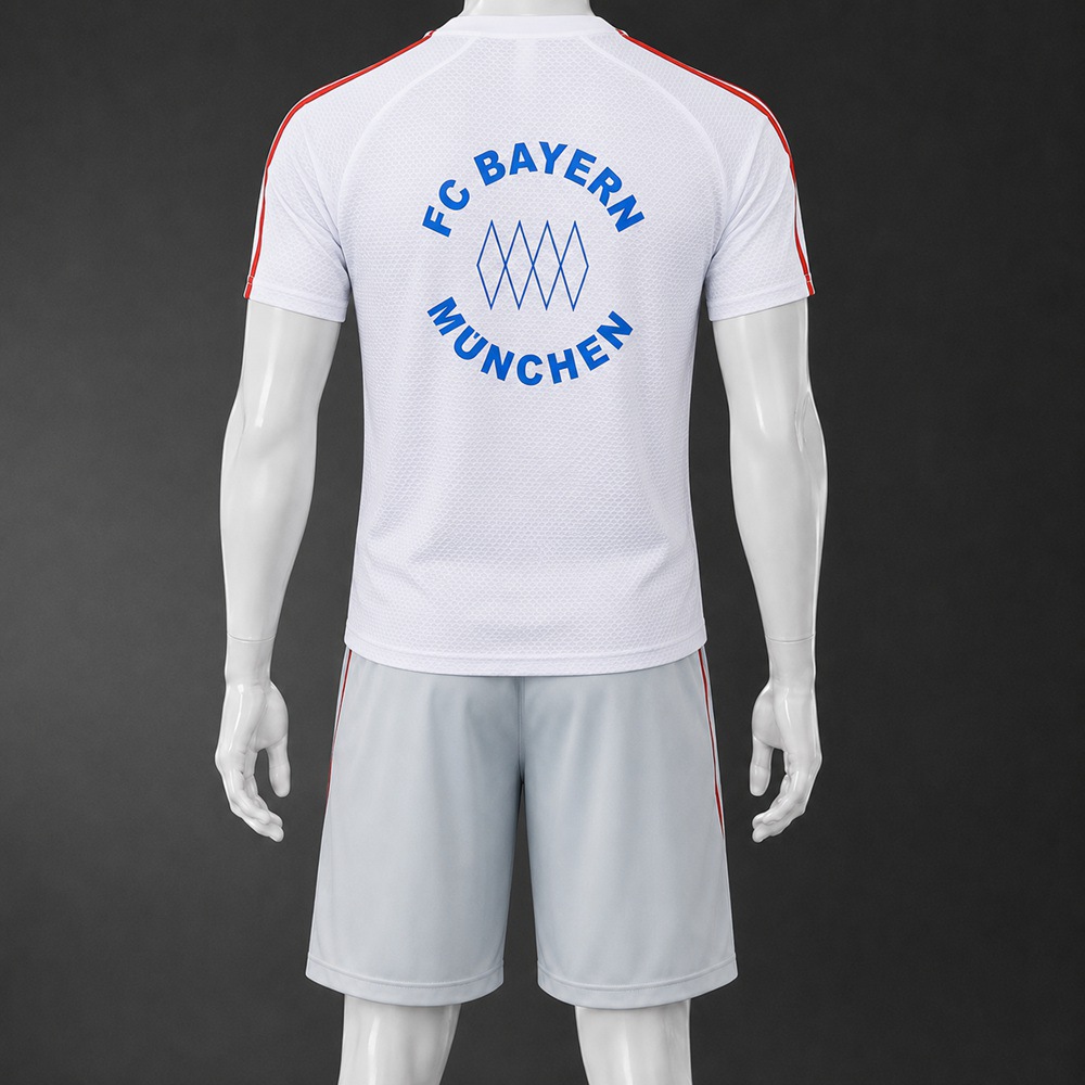 Bayern Munich 25/26 White Light Gray Short Sleeve Short Set Foto 2