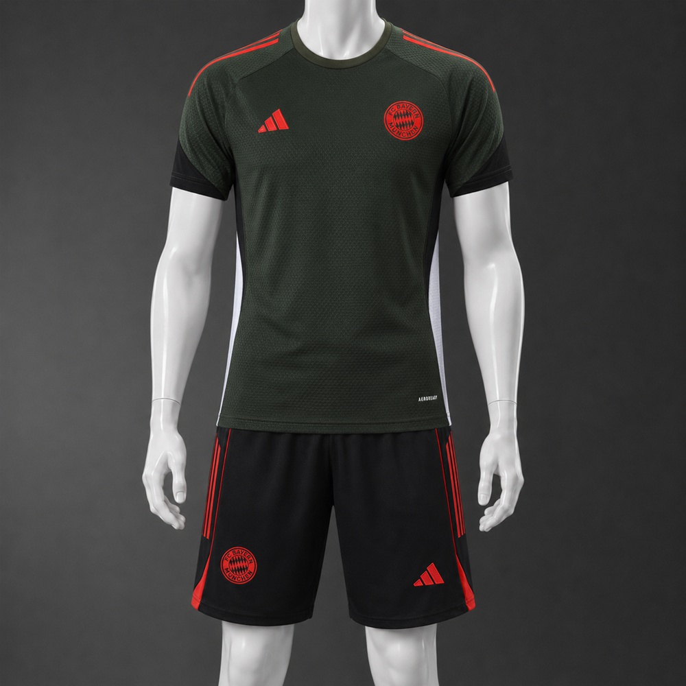 Bayern Munich 25/26 Dark Green Black Short Sleeve Short Set
