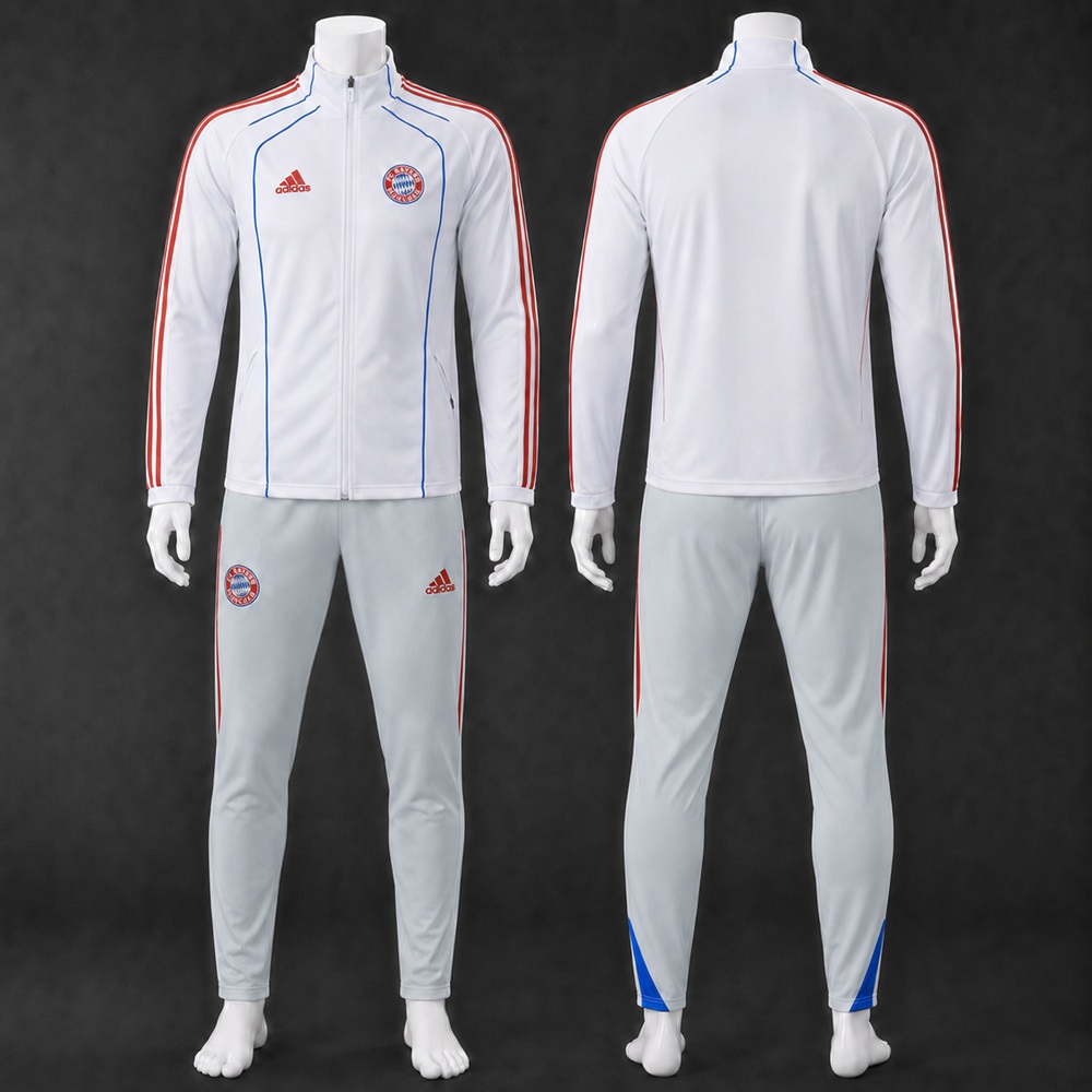 Bayern Munich 25/26 White Light Gray Jacket Kit
