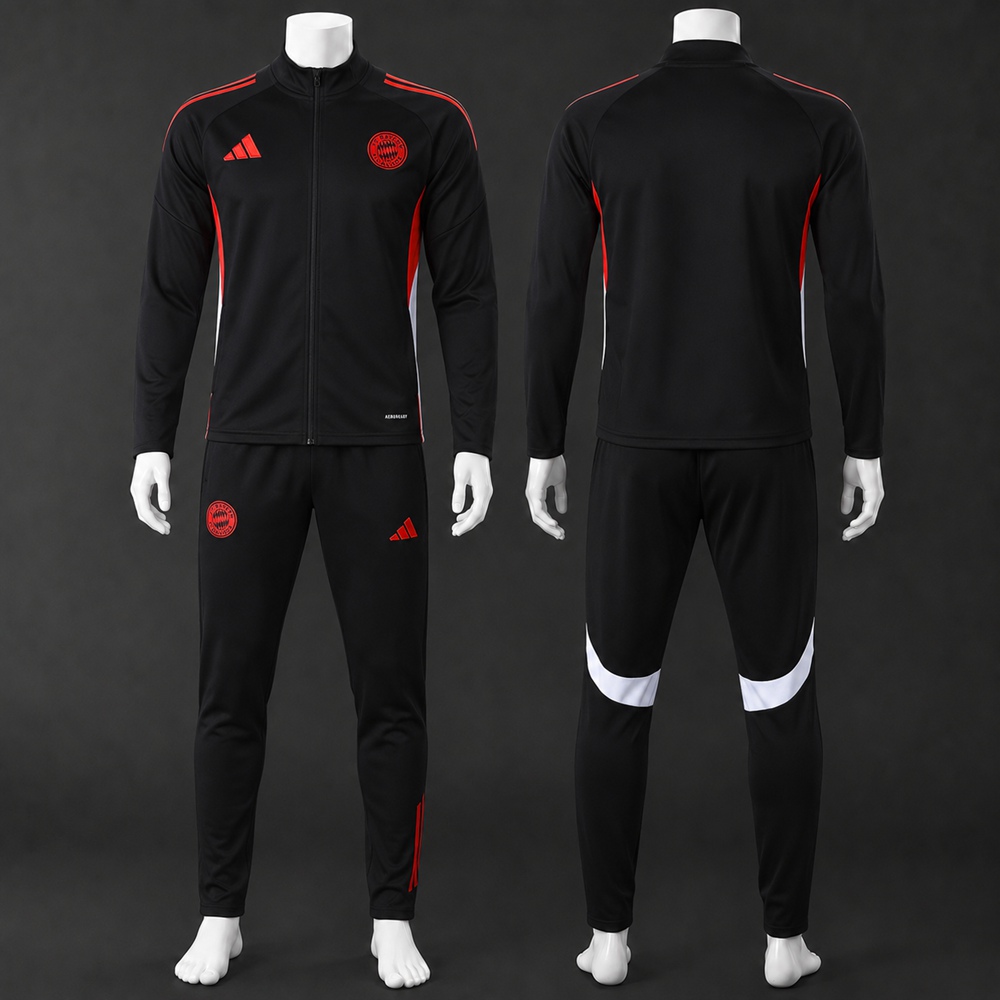 Bayern Munich 25/26 Black Red White Jacket Kit