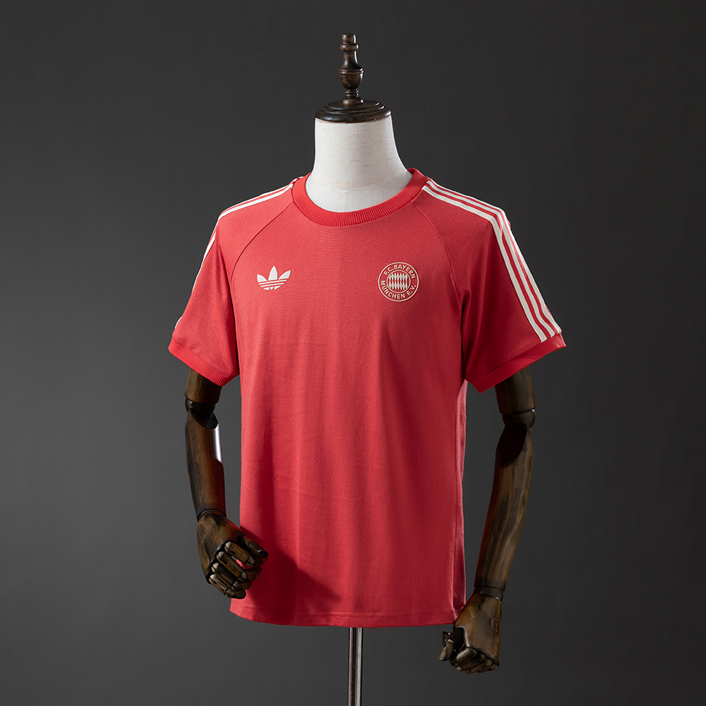 Bayern Munich Adicolor Classics 3-Stripes Red T-Shirt