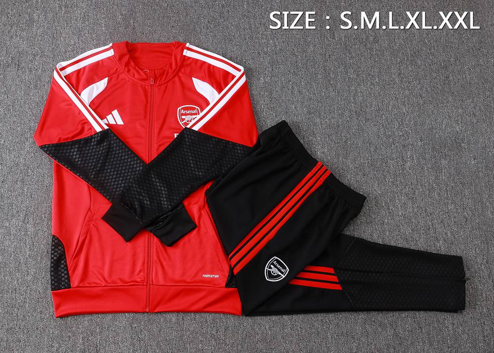 Arsenal 26/27 Red and Black Jacket Kit Foto 2