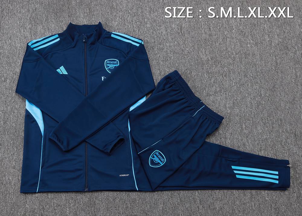 Arsenal 25/26 Navy Light Blue Jacket Kit Foto 2