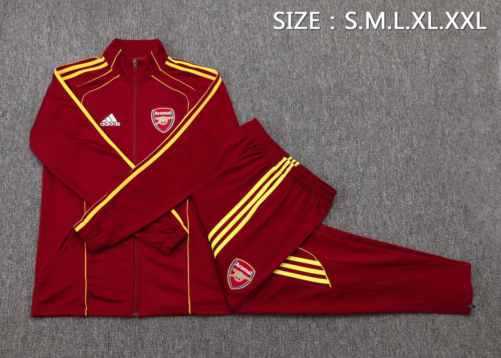Arsenal 25/26 Burgundy Red Jacket Kit Foto 2
