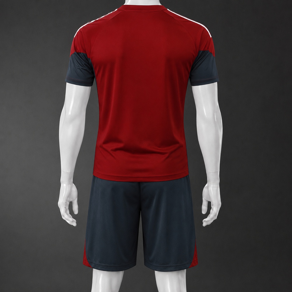 Arsenal 25/26 Red Navy Short Sleeve Short Set Foto 2