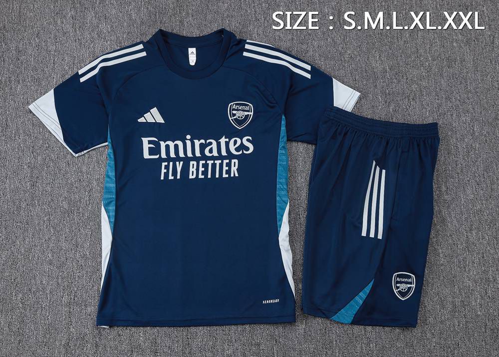 Arsenal 25/26 Navy Light Blue Short Sleeve Short Set Foto 2