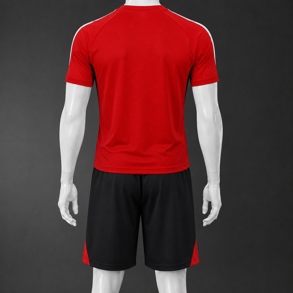 Arsenal 25/26 Red Black Short Sleeve Short Set Foto 2