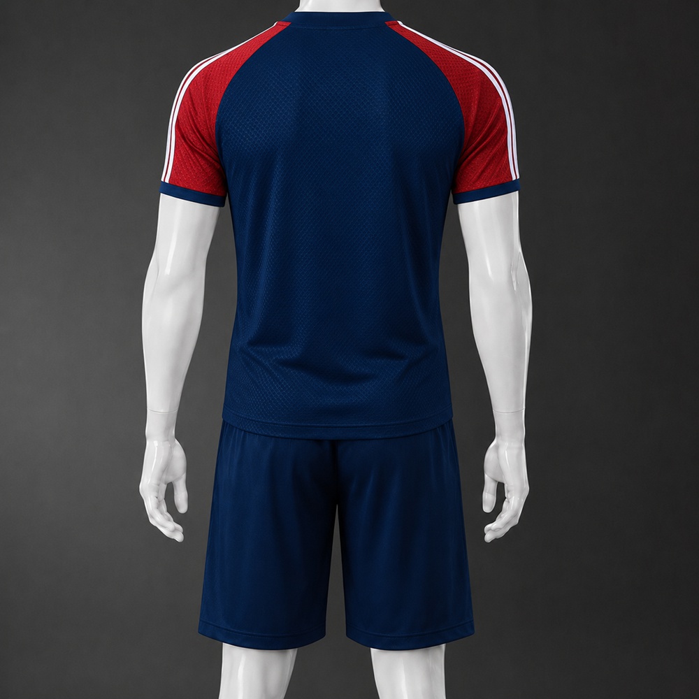 Arsenal 25/26 Navy Red Short Sleeve Short Set Foto 2