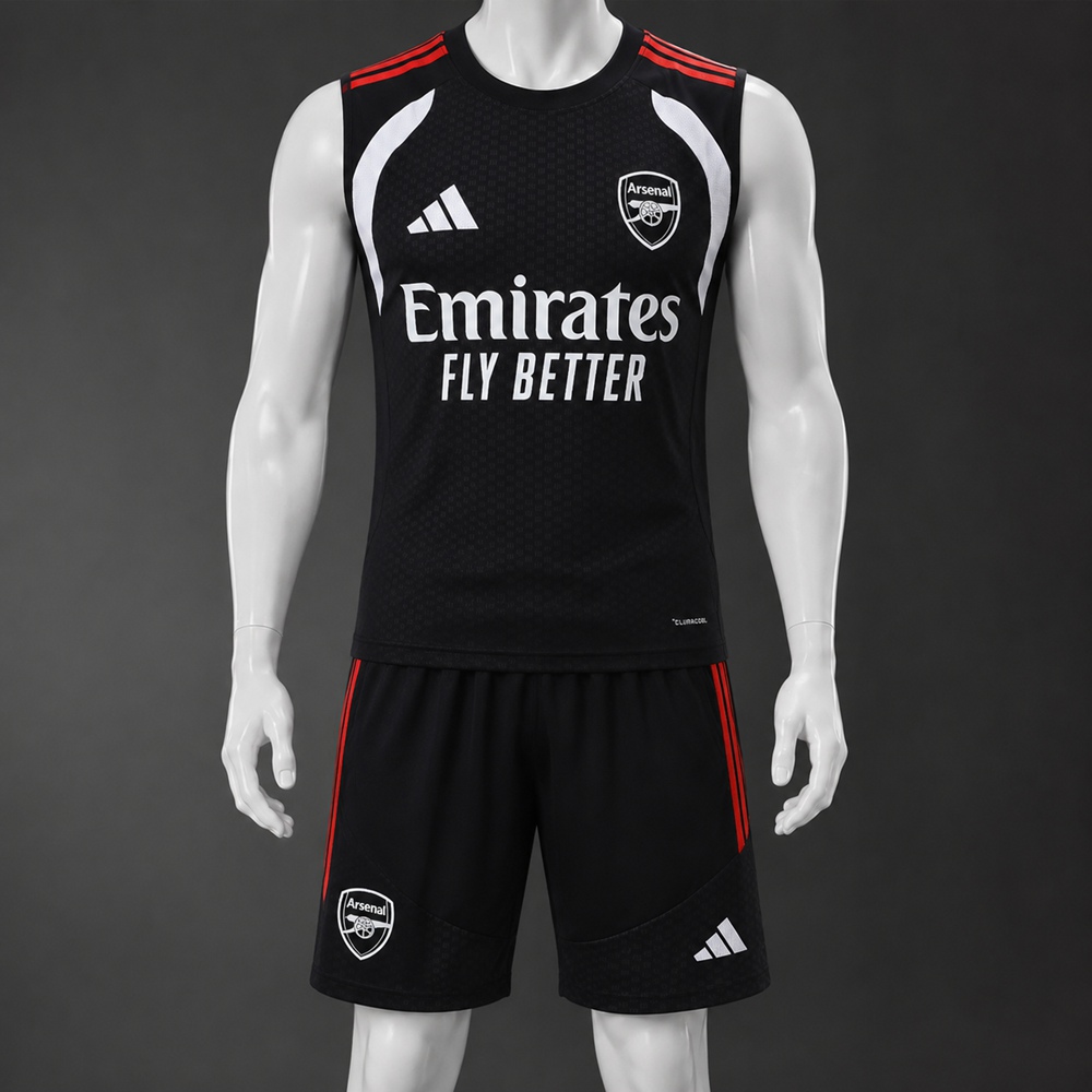 Arsenal 26/27 Black White Training Vest kit