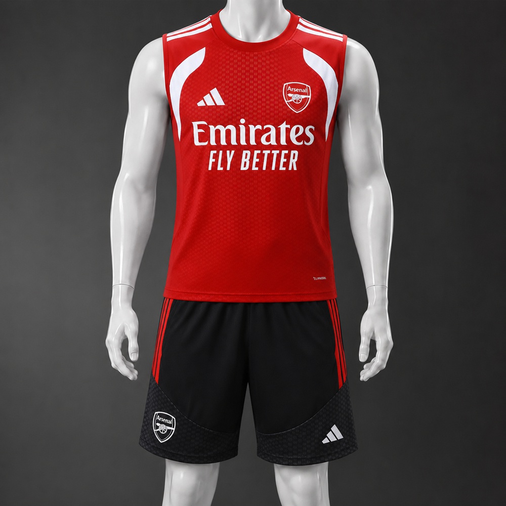 Arsenal 26/27 Red Black Training Vest kit