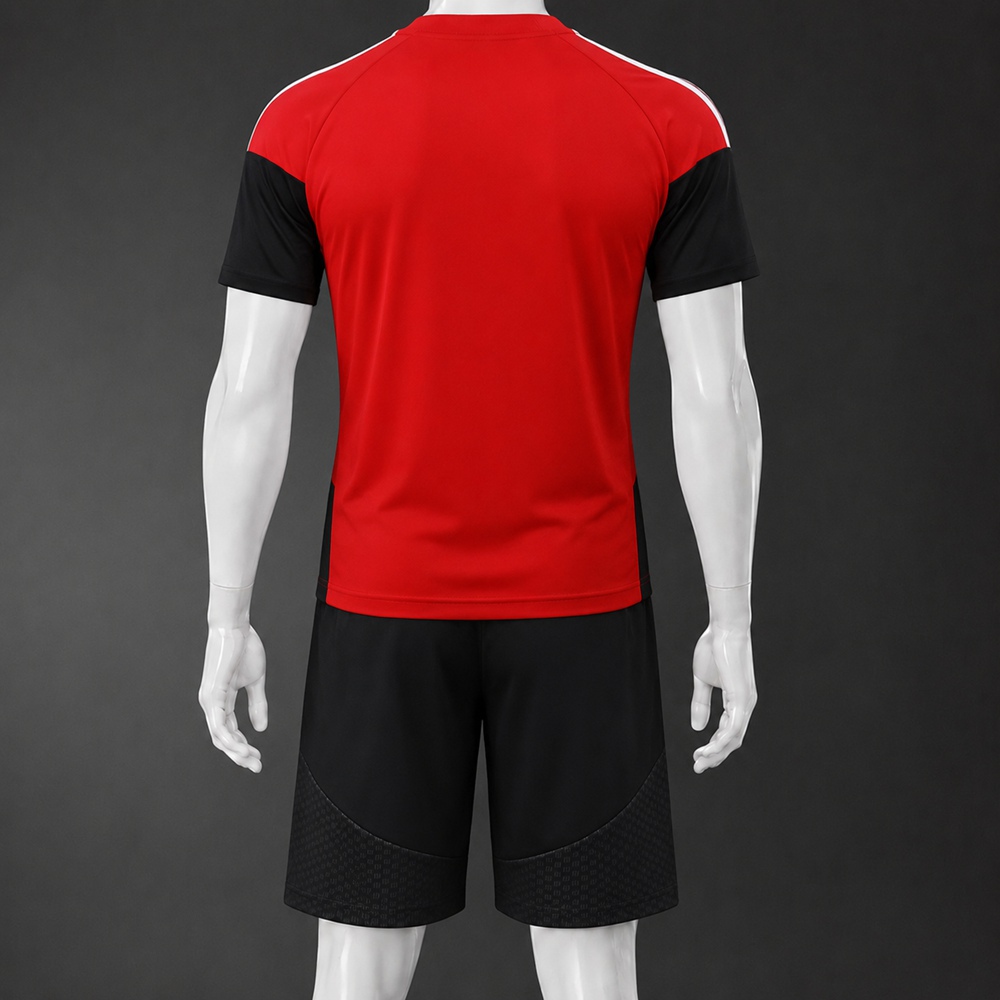 Arsenal 26/27 Red Black Short Sleeve Short Set Foto 2