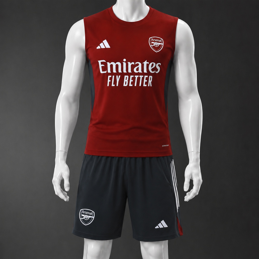 Arsenal 25/26 Red Black Training Vest kit