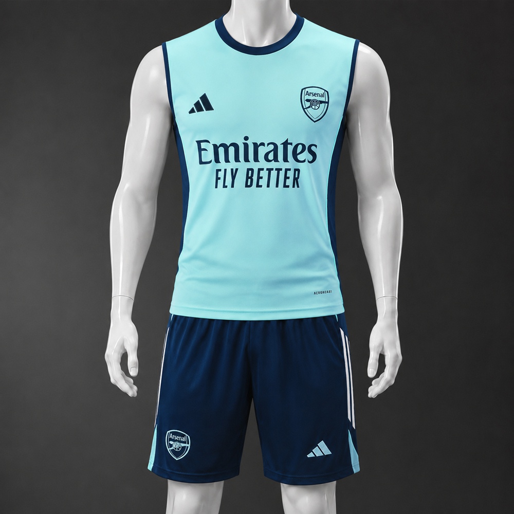 Arsenal 25/26 Cyan Dark Navy  Training Vest kit