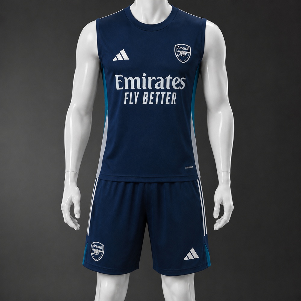 Arsenal 25/26 Navy Teal Training Vest kit