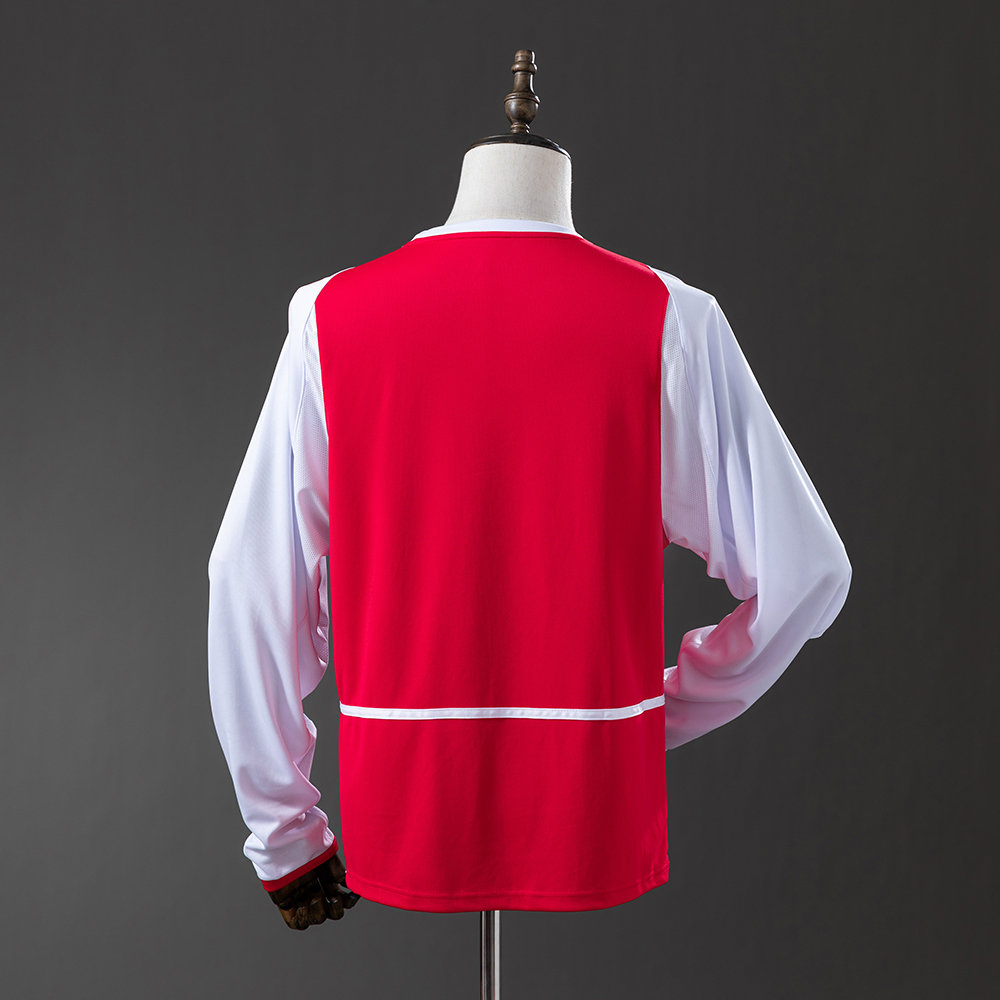 Arsenal 02/04 Home Long Sleeve Retro Jersey Foto 2