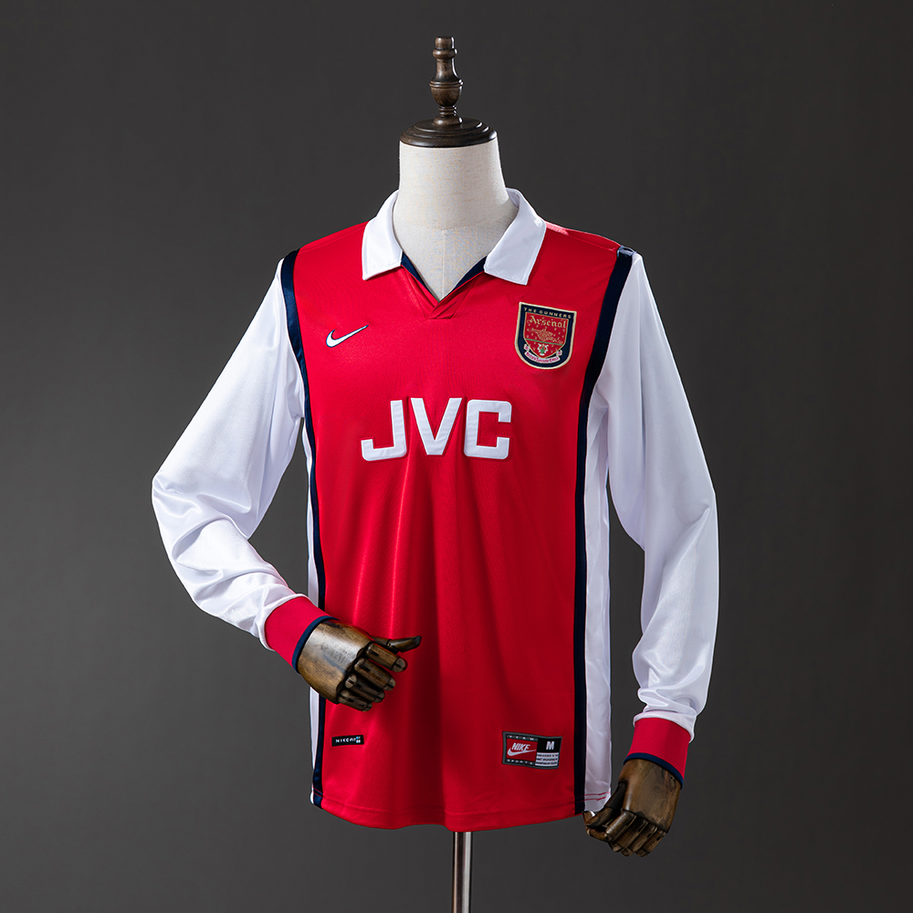 Arsenal 1998 Home Long Sleeve Retro Jersey