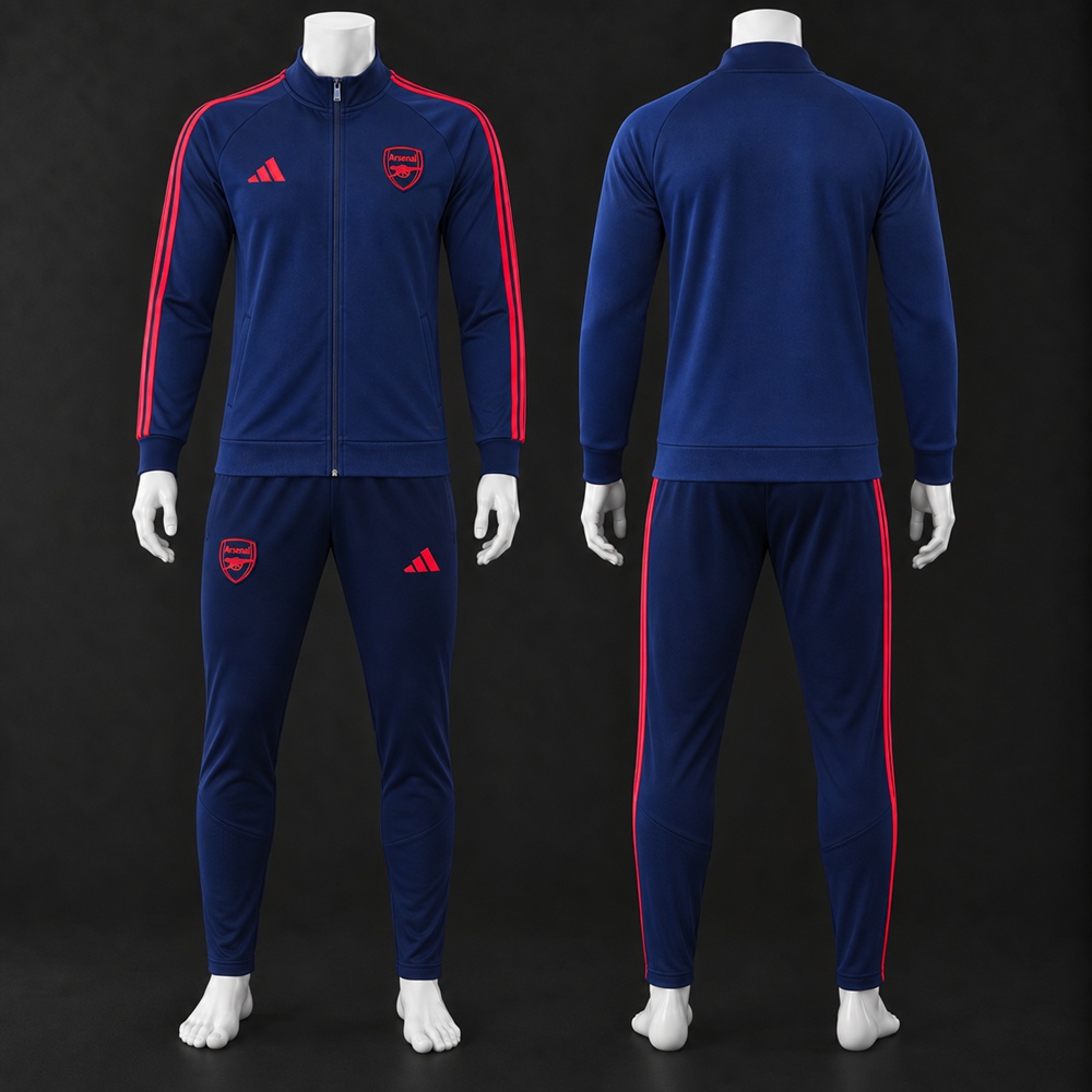 Arsenal 26/27 Burgundy Navy Gold Jacket Kit