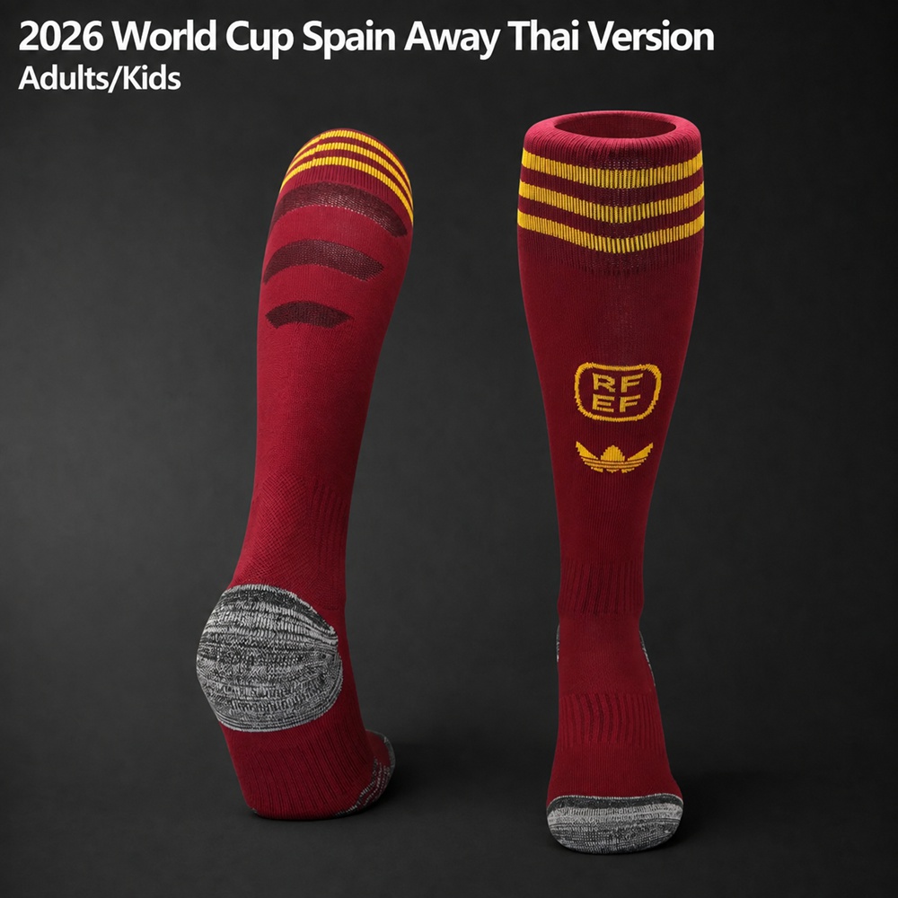 Spain 2026 World Cup Away Thai Version Adults-Kids Red