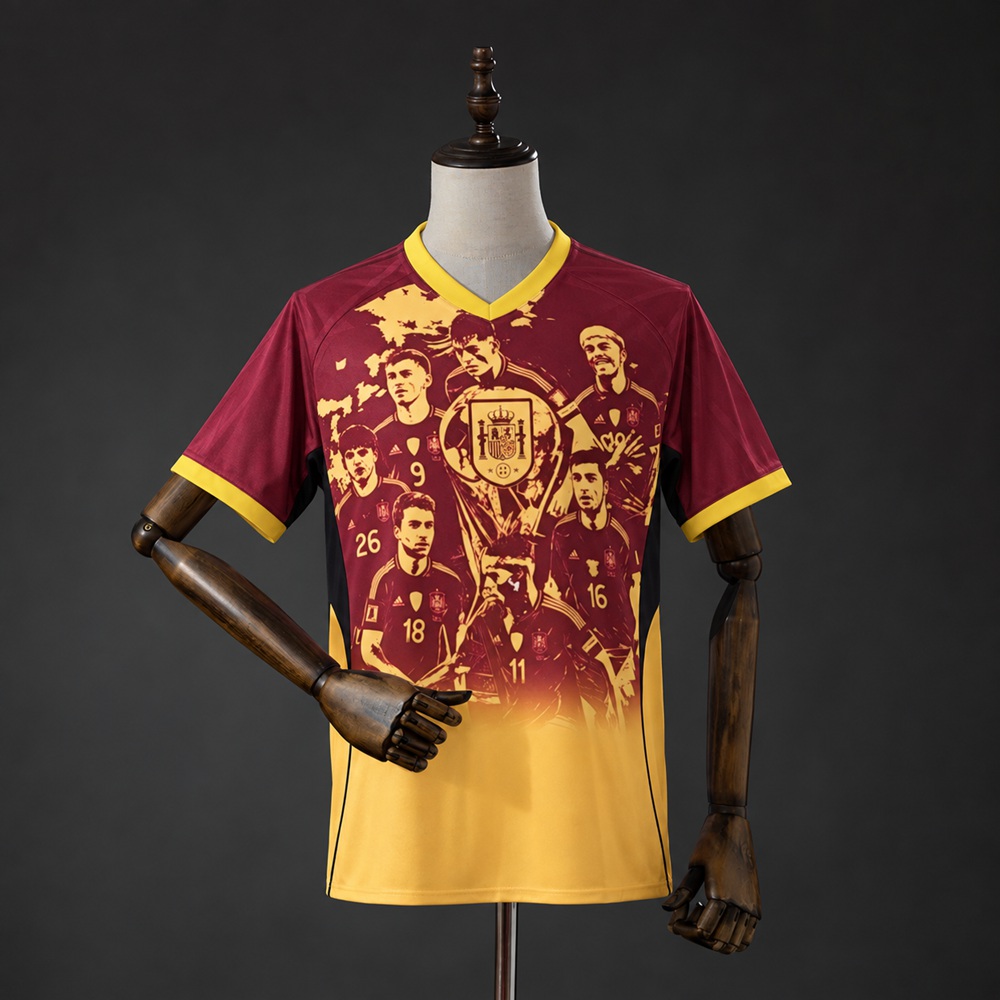 Spain 2 Star 2026 Champions Commemorative Jersey